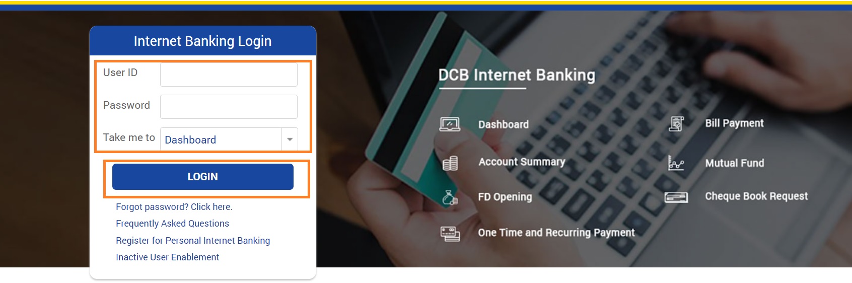 DCB Bank Net Banking Login & Registration 2024